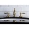 Kingston Brass KC7063BAL Heirloom 8" Widespread Bathroom Faucet, Antique Brass KC7063BAL - alternate 4